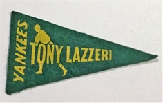 30s TONY LAZZERI "N.Y. YANKEES" BF-3 PENNANT