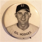 VINTAGE GIL HODGES PIN w/SMALL PRINT