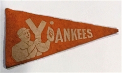 30s NEW YORK YANKEES BF-3 mini PENNANT