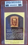 BILLY HERMAN SIGNED HOF POST CARD - CAS SEALED & AUTHENTICATED