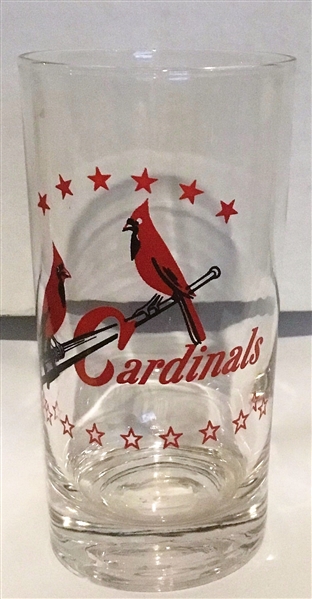 50's ST. LOUIS CARDINALS BIG LEAGUER LARGE STRAIGHT GLASS