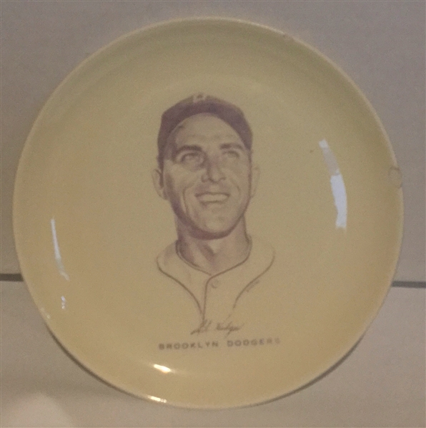 50's GIL HODGES BROOKLYN DODGERS PICTURE PLATE- SUPER RARE!