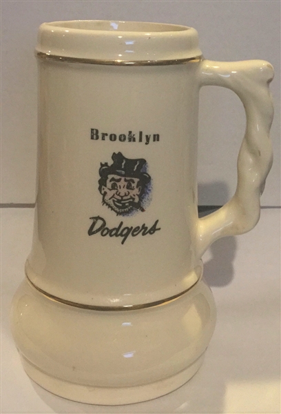 50's BROOKLYN DODGERS LARGE MUG