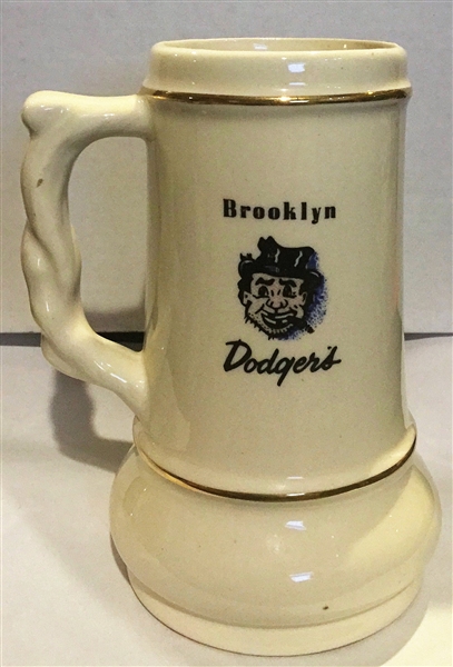 50's BROOKLYN DODGERS LARGE MUG