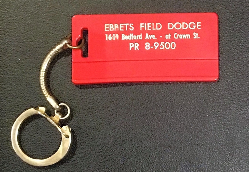 VINTAGE EBBETS FIELD DODGE KEY RING