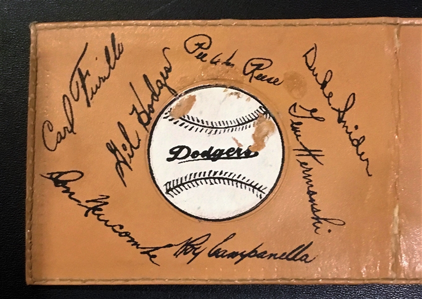 50's BROOKLYN DODGERS WALLET w/PLAYER NAMES - VERY RARE!