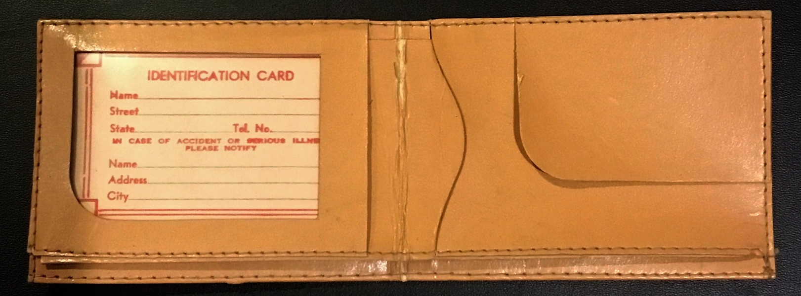 50's BROOKLYN DODGERS WALLET w/PLAYER NAMES - VERY RARE!