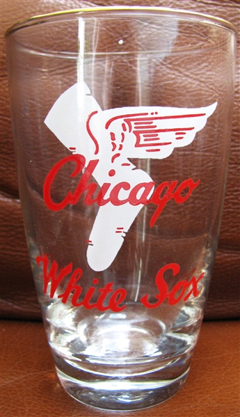 50's CHICAGO WHITE SOX BIG LEAGUER LARGE GLASS