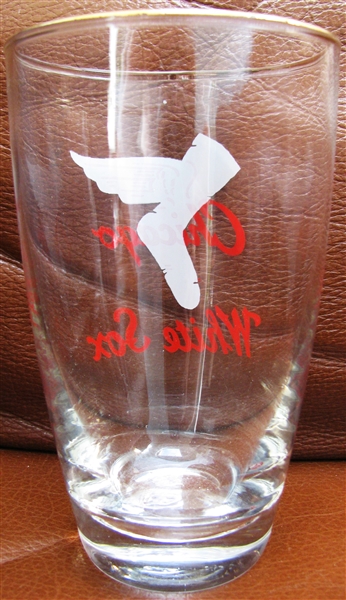 50's CHICAGO WHITE SOX BIG LEAGUER LARGE GLASS