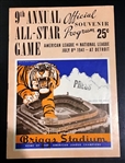 1941 MLB ALL-STAR GAME PROGRAM @ BRIGGS STADIUM- DETROIT