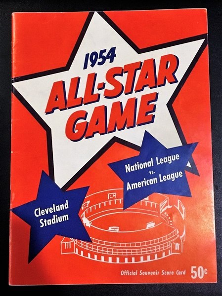 1954 MLB ALL-STAR GAME PROGRAM @ CLEVELAND STADIUM