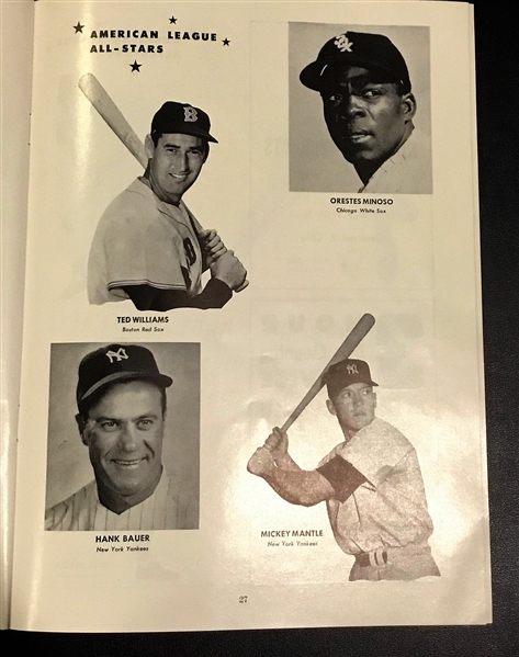 1954 MLB ALL-STAR GAME PROGRAM @ CLEVELAND STADIUM