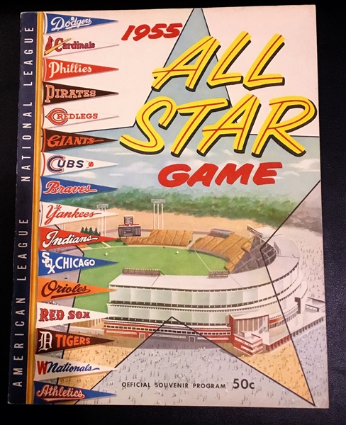 1955 MLB ALL-STAR GAME PROGRAM @ MILWAUKEE