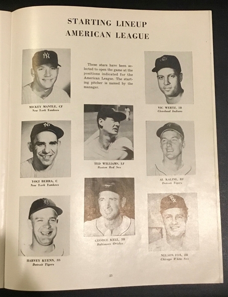 1957 MLB ALL-STAR GAME PROGRAM @ ST. LOUIS