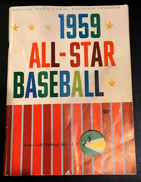 1959 MLB ALL-STAR GAME PROGRAM @ PITTSBURGH - 1st GAME