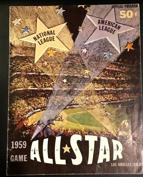 1959 MLB ALL-STAR GAME PROGRAM @ LOS ANGELES - 2nd GAME