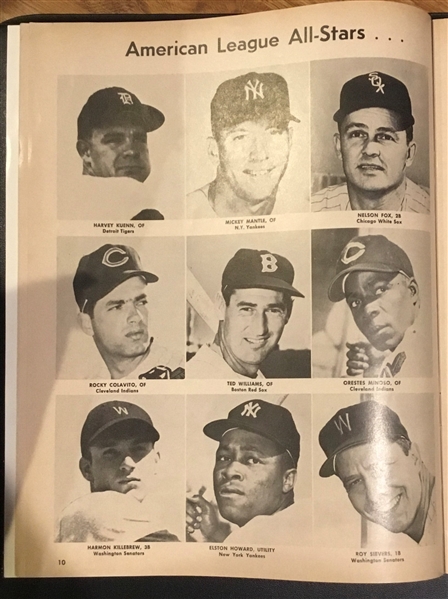 1959 MLB ALL-STAR GAME PROGRAM @ LOS ANGELES - 2nd GAME