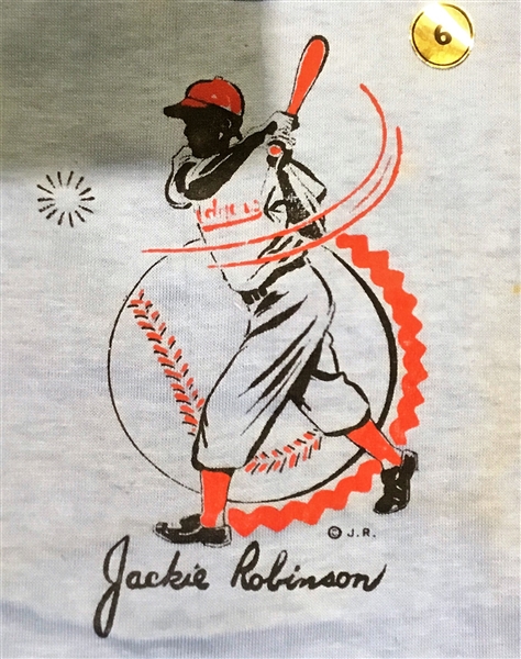 40's/50's JACKIE ROBINSON TEE SHIRT - SUPER RARE!