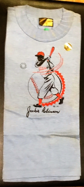 40's/50's JACKIE ROBINSON TEE SHIRT - SUPER RARE!