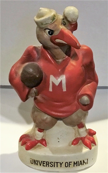 VINTAGE UNIVERSITY OF MIAMI MASCOT BANK - RARE!