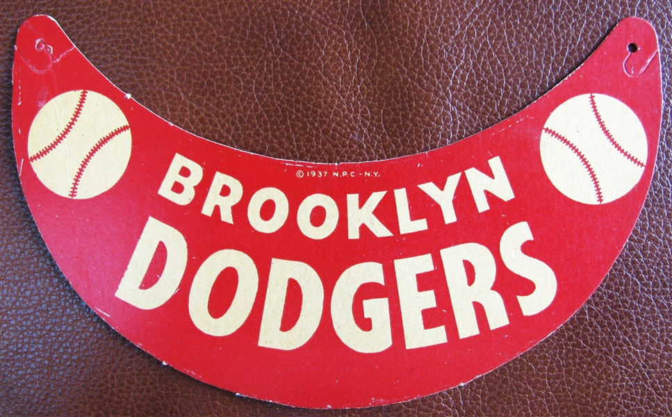 1937 BROOKLYN DODGERS VISOR