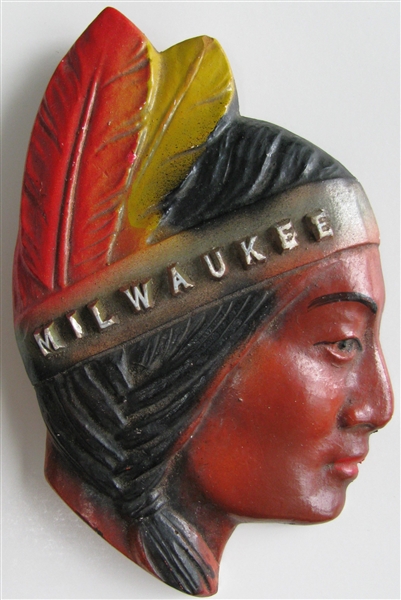 40's/50's MILWAUKEE BRAVE PLAQUE