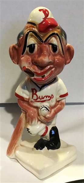 VINTAGE 50's BROOKLYN DODGERS STANFORD POTTERY MASCOT BANK