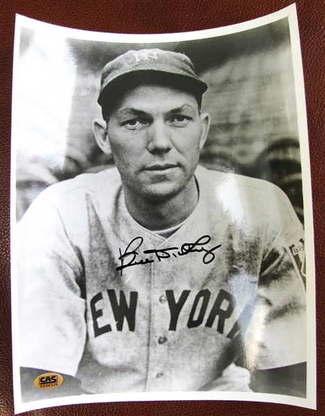 BILL DICKEY SIGNED PHOTO w/ CAS COA