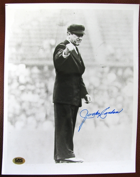 JOCKO CONLAN SIGNED 8 X 10 PHOTO w/CAS COA