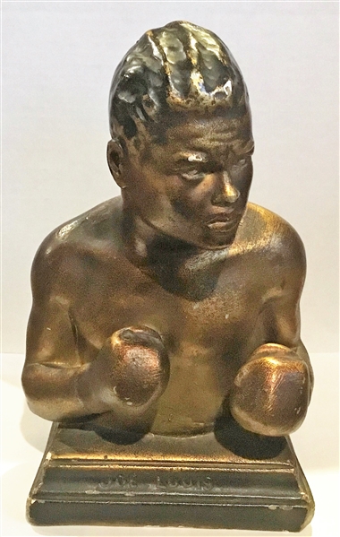 VINTAGE 30's/40's JOE LOUIS CHALKWARE BUST