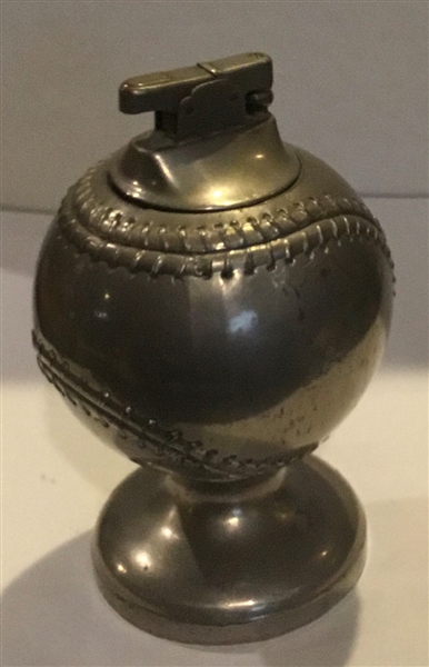 VINTAGE BASEBALL TABLE TOP CIGARETTE LIGHTER