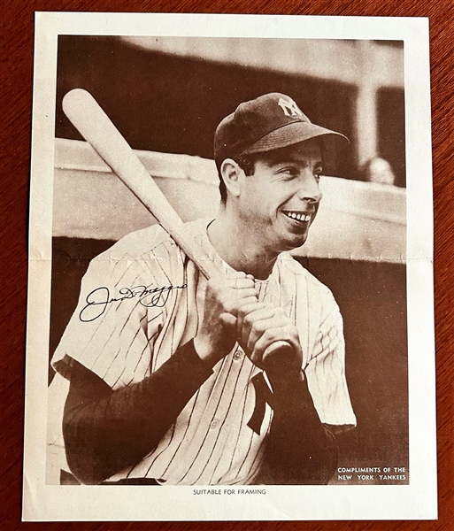 VINTAGE JOE DIMAGGIO PREMIUM PHOTO- HTF