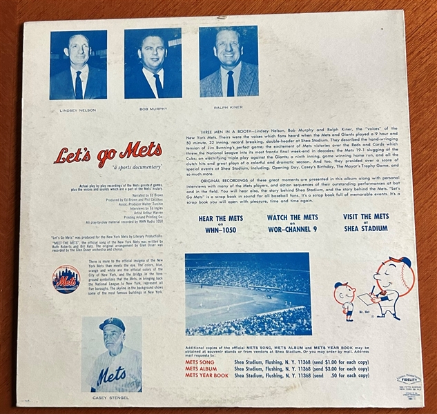 1964 LET'S GO METS RECORD ALBUM