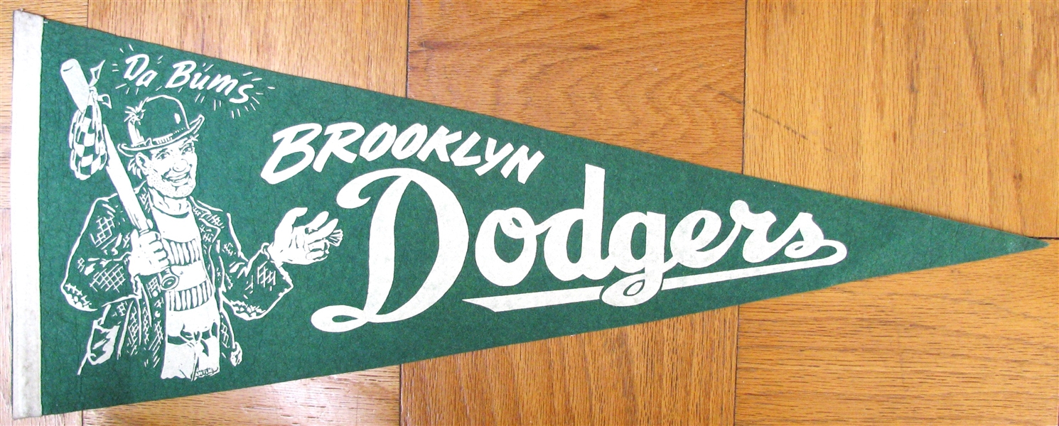 40's/50's BROOKLYN DODGERS DA BUMS PENNANT