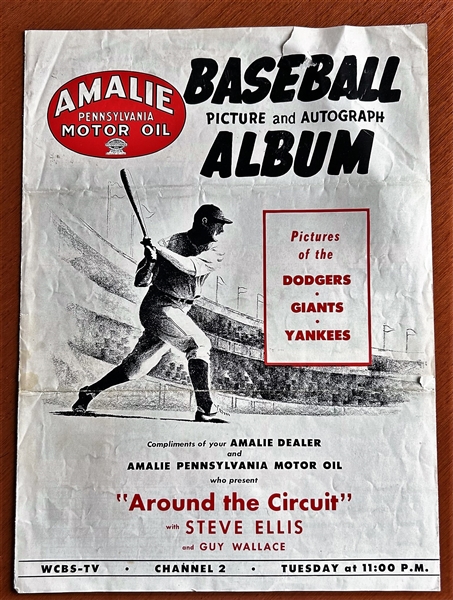 1950 BASBEALL ALBUM - DODGERS/YANKEES/GIANTS