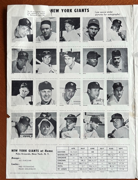 1950 BASBEALL ALBUM - DODGERS/YANKEES/GIANTS