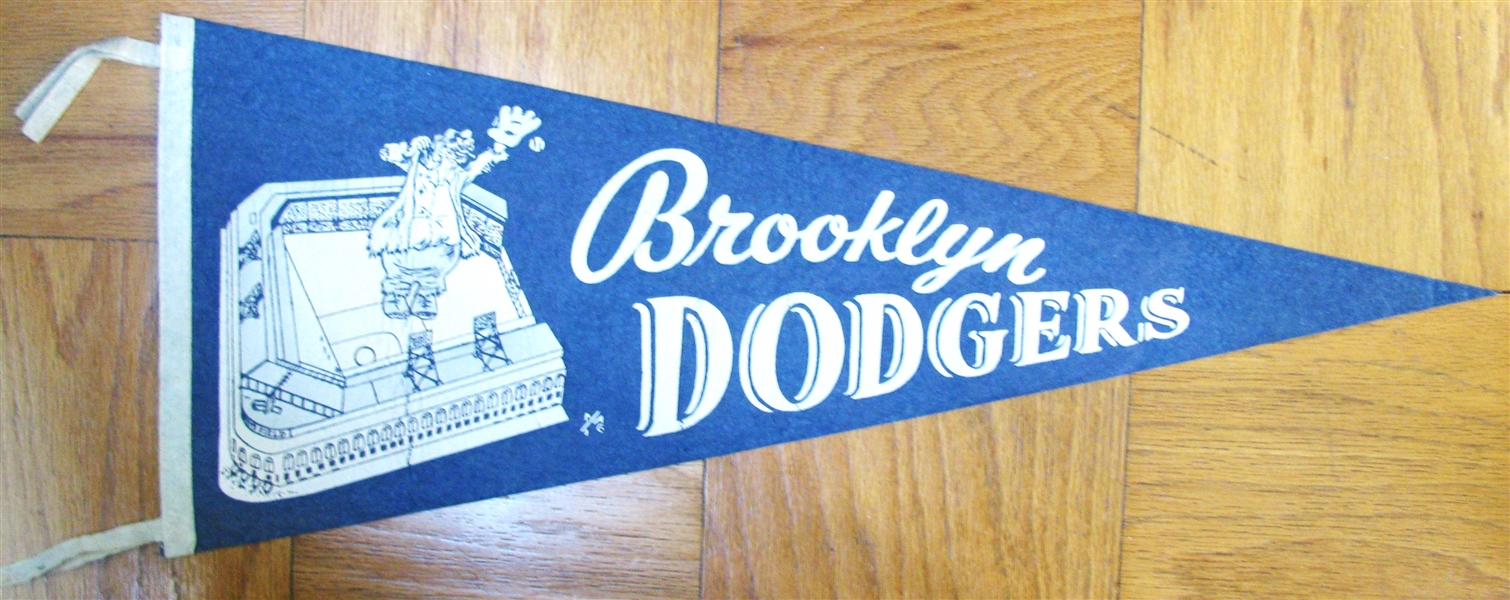 50's BROOKLYN DODGERS PENNANT