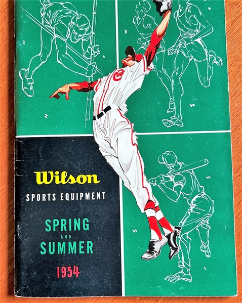 1954 WILSON SPORTS EQUIPMENT CATALOG w/LOADS OF BASEBALL