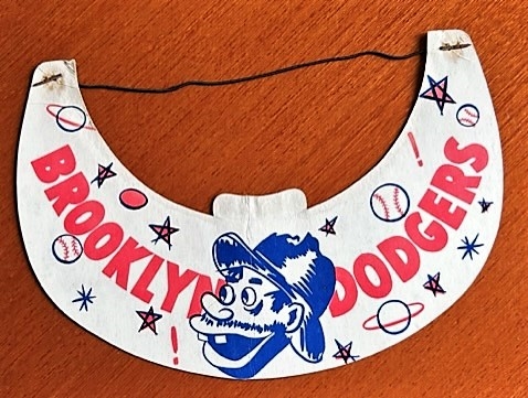 VINTAGE 50's BROOKLYN DODGERS VISOR