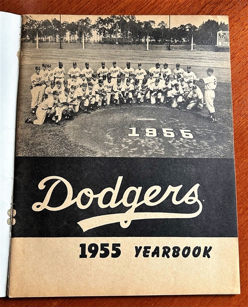 1955 BROOKLYN DODGERS YEAR BOOK - CHAMPIONSHIP YEAR!