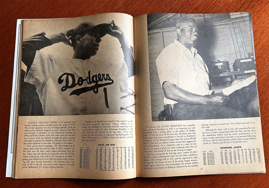 1955 BROOKLYN DODGERS YEAR BOOK - CHAMPIONSHIP YEAR!