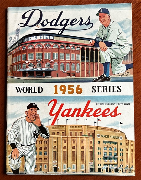 1956 WORLD SERIES PROGRAM - DODGERS vs YANKEES