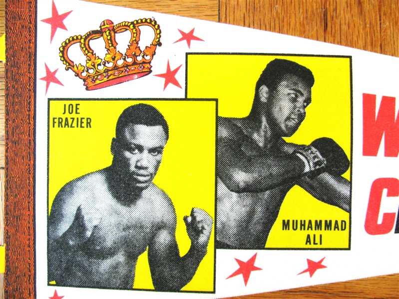 1971 ALI / FRAZIER WORLD'S HEAVYWEIGHT CHAMPIONSHIP FIGHT PENNANT - 1st FIGHT!