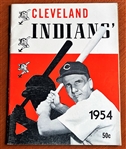 1954 CLEVELAND INDIANS YEAR BOOK