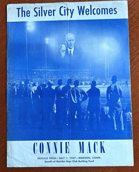 1947 CONNIE MACK TRIBUTE GAME PROGRAM