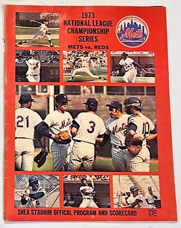 1973 NLCS PROGRAM & TICKET STUB -  GAME 3- ROSE/HARRELSON FIGHT