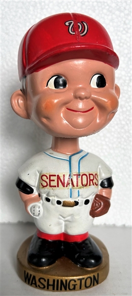 60's WASHINGTON SENATORS GOLD BASE BOBBING HEAD 