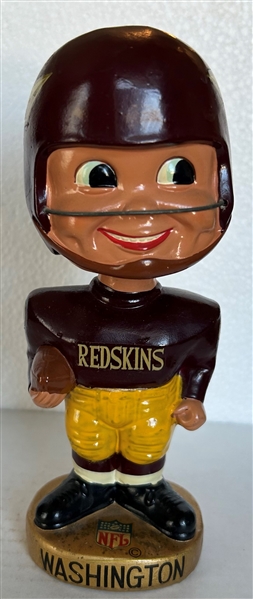 60's WASHINGTON REDSKINS GOLD BASE BOBBING HEAD