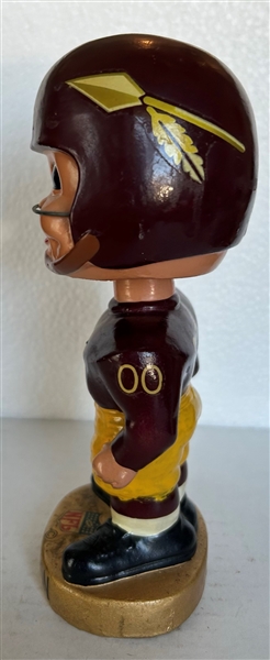 60's WASHINGTON REDSKINS GOLD BASE BOBBING HEAD