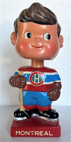 60's MONTREAL CANADIANS SQUARE BASE BOBBING HEAD  